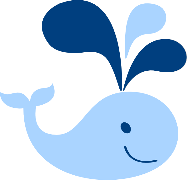 Blue Baby Whale Clip Art At Clker Com   Vector Clip Art Online