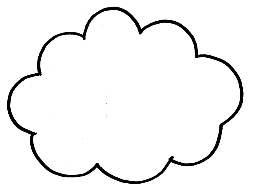 Cloud Line Drawing   Clipart Best