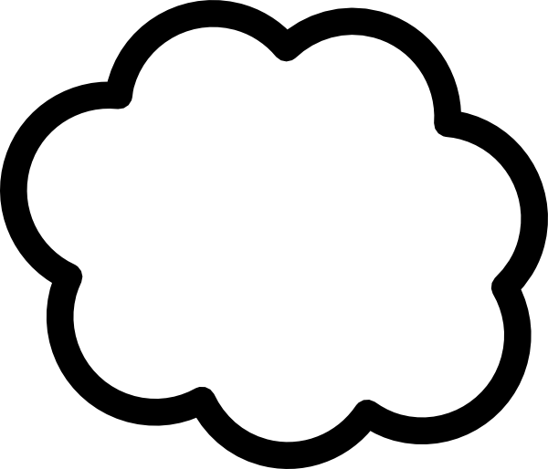 Cloud Shape Template Clip Art At Clker Com   Vector Clip Art Online