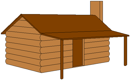 Free Clipart   Buildings Clipart   Log Cabin