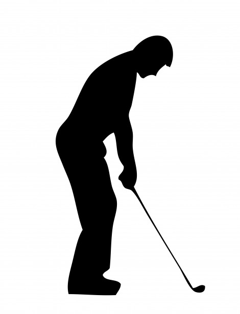 Golf Player Silhouette Clipart Free Stock Photo   Public Domain