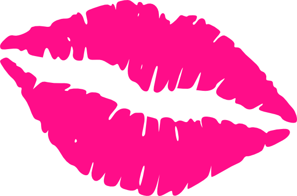 Hot Pink Lips Clip Art At Clker Com   Vector Clip Art Online Royalty