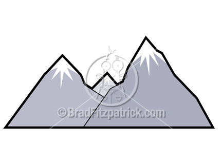 Mountain Range Clipart No037 Cartoon Mountains Jpg