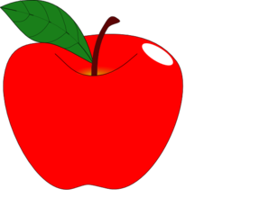 Red Apple 1 Clip Art At Clker Com   Vector Clip Art Online Royalty    