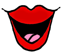 Red Lips Happy Mouth Clipart