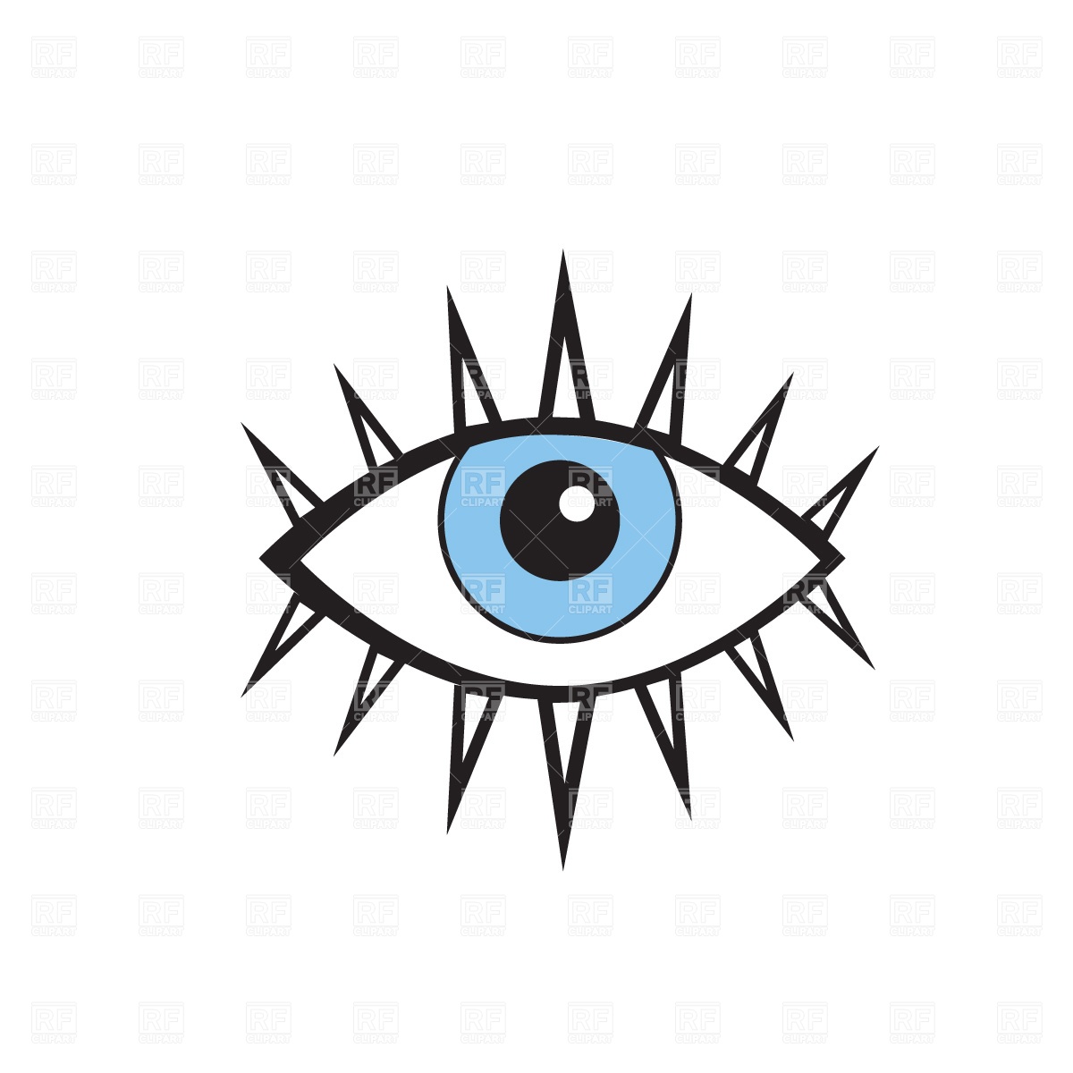 Stylish Human Eye Download Free Vector Clipart  Eps