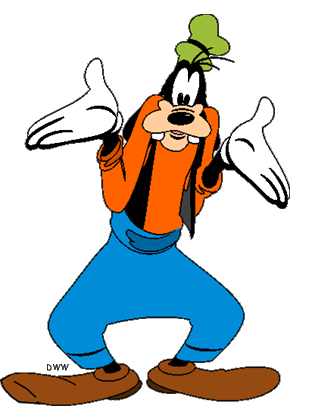 Walt Disney Goofy Clipart Page