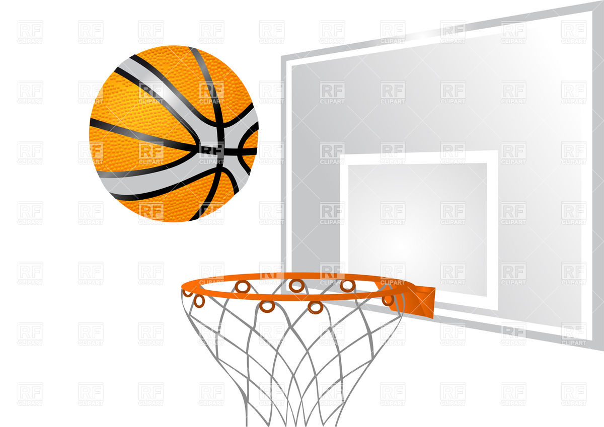 Basketball Hoop With Ball Download Royalty Free Vector Clipart  Eps