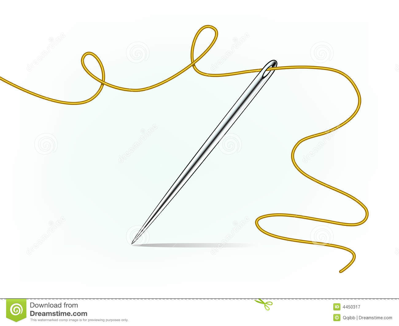 Clip Art Of Needle And Thread Royalty Free Stock Photography   Image    