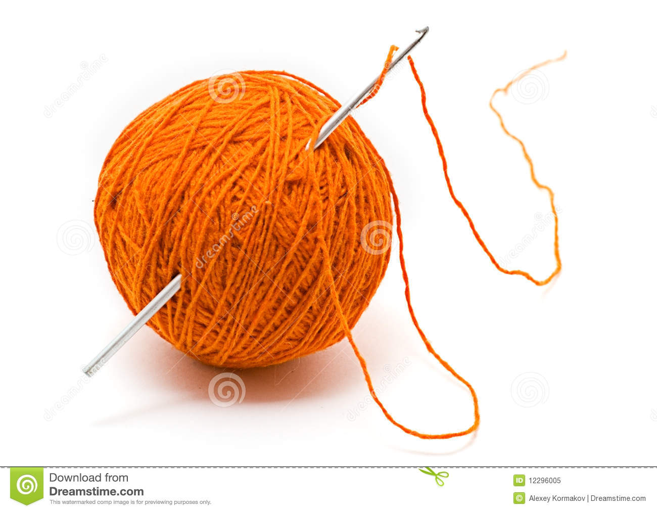 Crocheting Clipart Skein Of Wool Yarn And Crochet