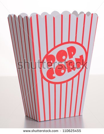 Empty Popcorn Bag Clipart Empty Striped Popcorn Bucket