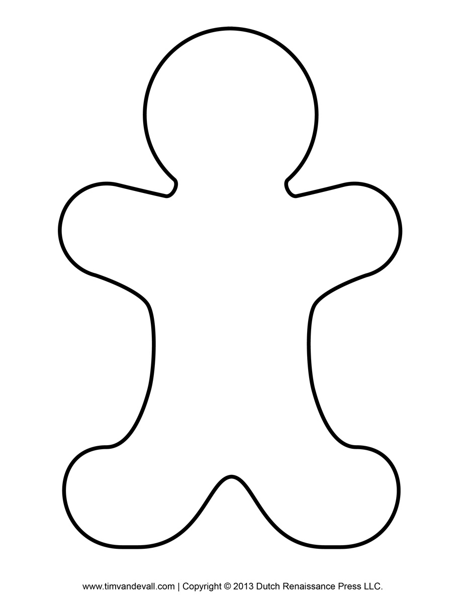 Gingerbread Man Clip Art Gingerbread Man Outline Jpg