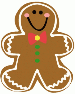 Gingerbread Man Silhouette   Clipart Best
