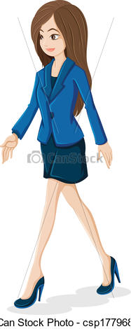 Lady   Illustration Of An Office Lady Csp17796836   Search Clip Art