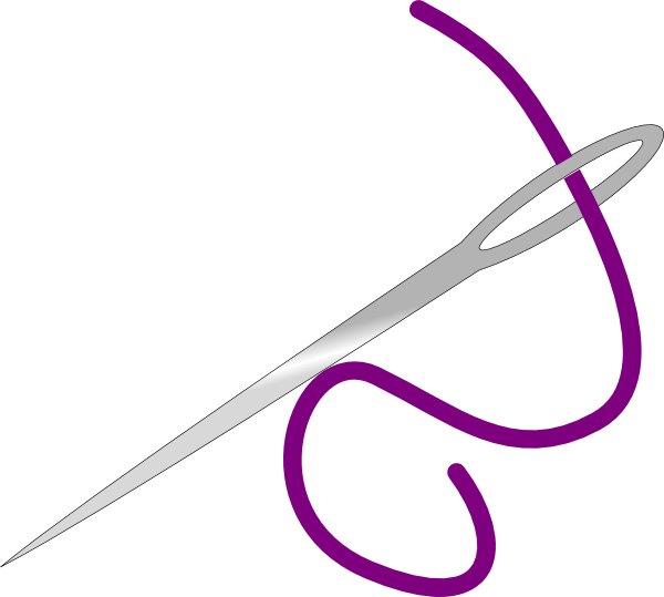Needle And Purple Thread