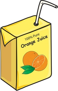 Orange Juice Clipart Image   Juice Box Orange Juice