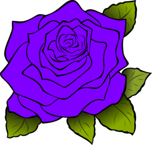 Purple Rose Clip Art At Clker Com   Vector Clip Art Online Royalty