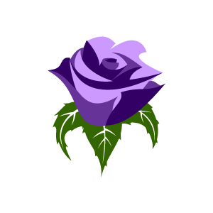 Purple Rose Clipart Clipart   Purple Rose With
