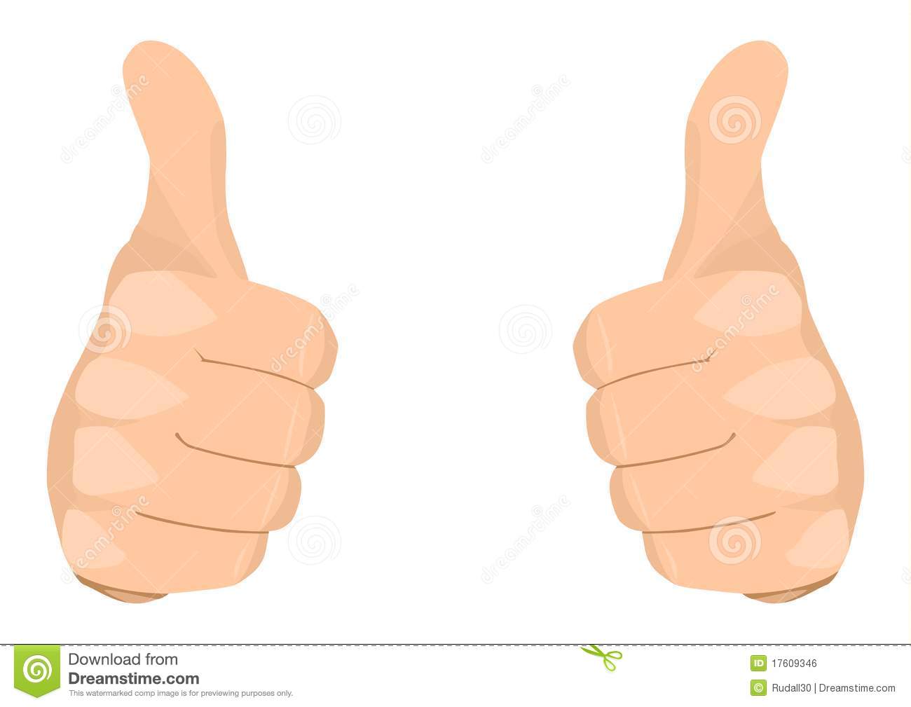 Two Thumbs Up Royalty Free Stock Image   Image  17609346