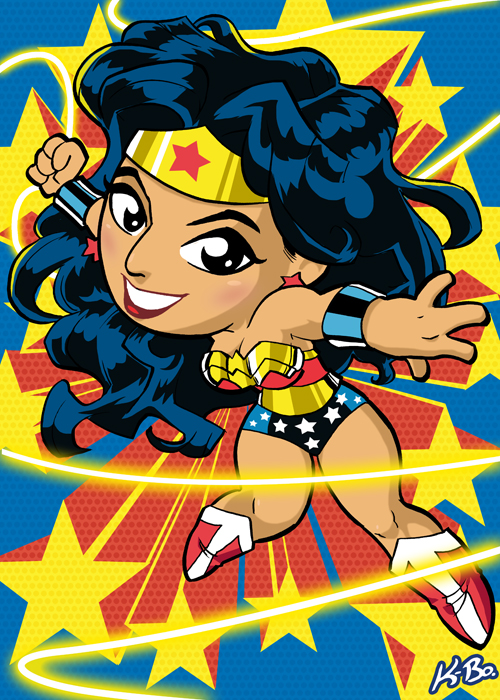 Wonder Woman Art Card By K Bo  By Kevinbolk On Deviantart