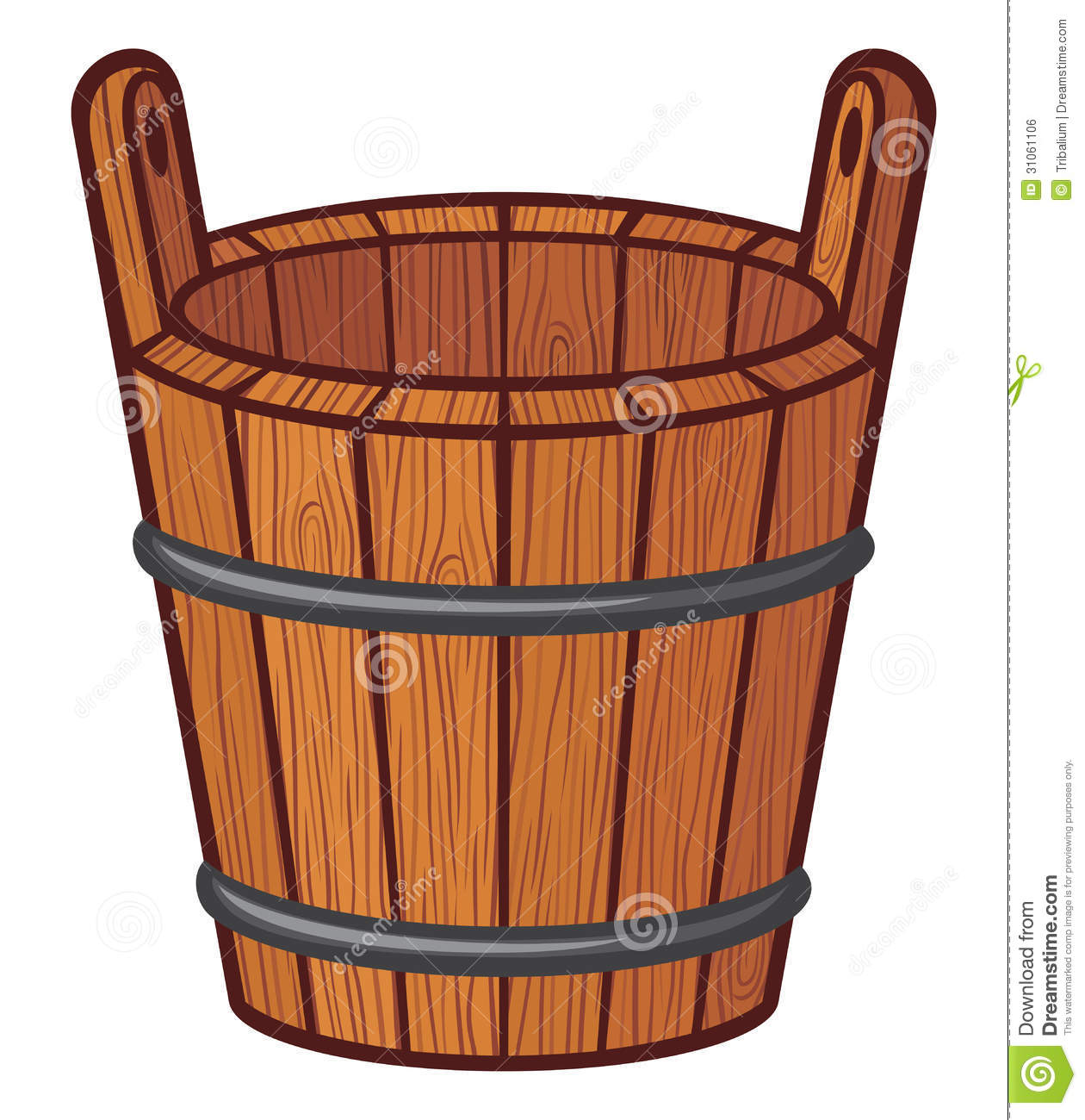 Wooden Bucket Royalty Free Stock Image   Image  31061106