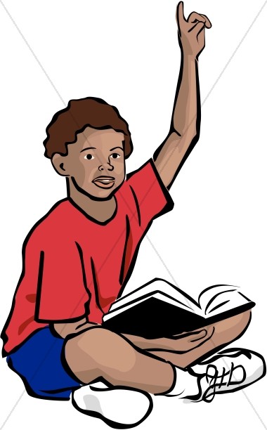 African American Youth With Bible