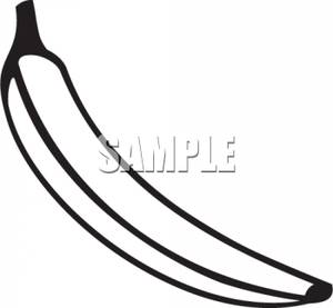 Banana Clipart Black And White Black And White Banana 091129 203789