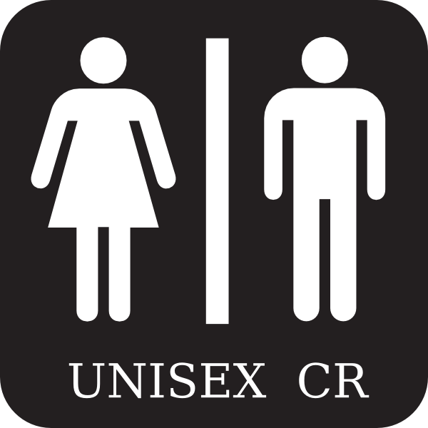Boy And Girl Restroom Sign Clip Art