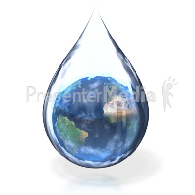 Earth Water Drop   Wildlife And Nature   Great Clipart For    