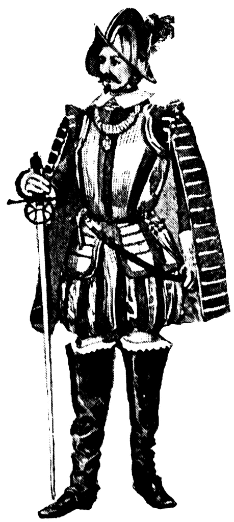 French Soldier Of The Sixteenth Century   Clipart Etc