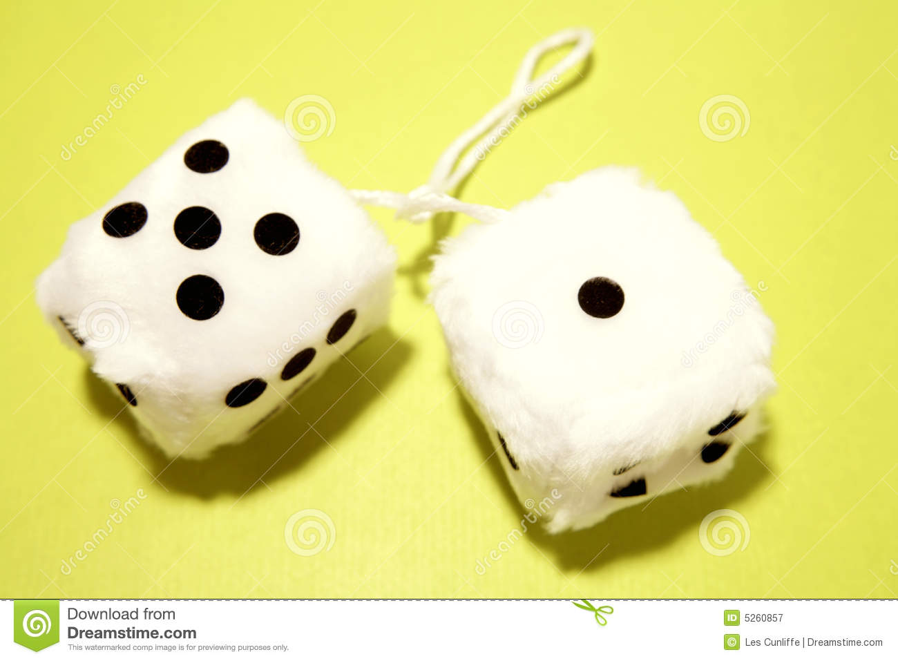 Fuzzy Dice Royalty Free Stock Photography   Image  5260857