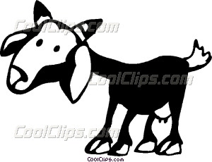 Goats Vector Clip Art