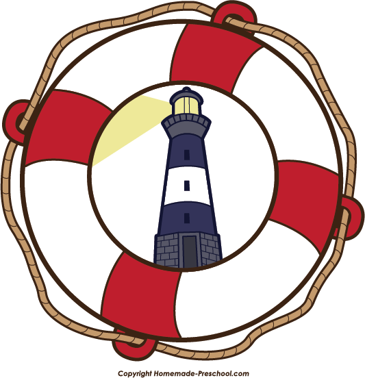 Home Free Clipart Lighthouse Clipart Lighthouse In Life Preserver