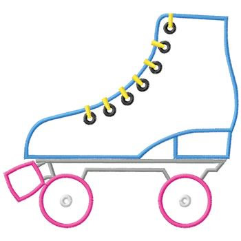 Outlines Embroidery Design  Roller Skate From Gunold