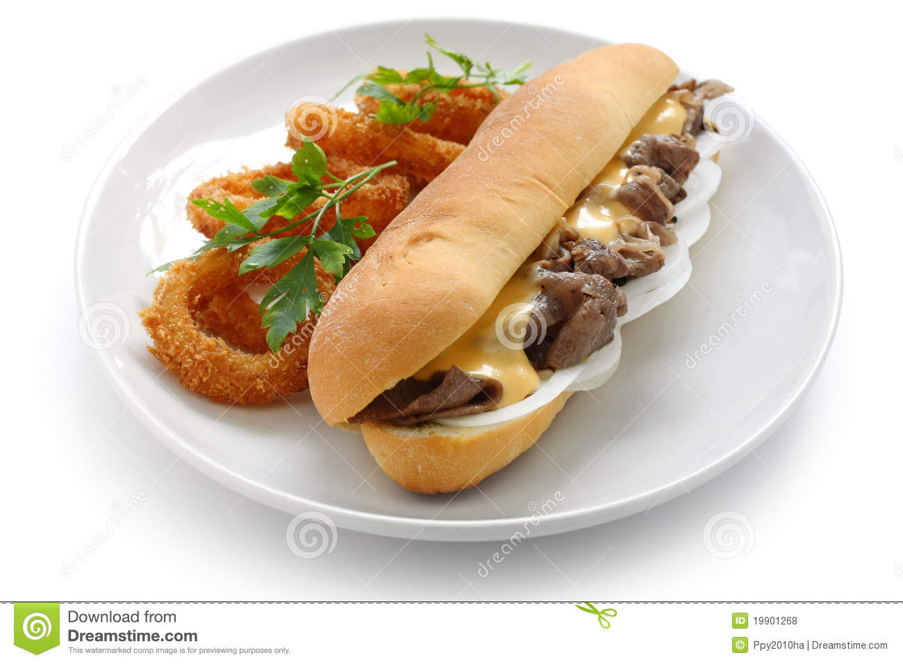 Philly Cheese Steak Sandwich Royalty Free Stock Photos   Image