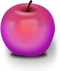 Pink Apple Clipart Red Apple Photorealistic