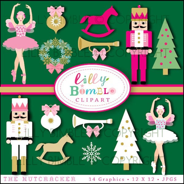 The Nutcracker Clipart For Cards Crafts And Scrapbooking Commercial