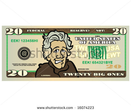 Vector Funny Money 20 Dollar Bill   16074223   Shutterstock