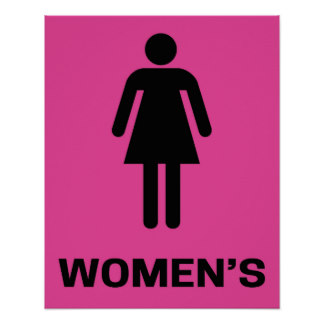 Women Pink Bathroom Signs Interior Home Designs Clipart