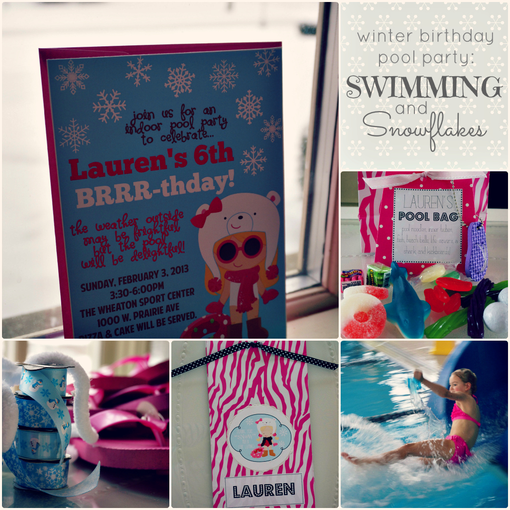     12 Creations  Swimming And Snowflakes  A Winter Birthday Pool Party
