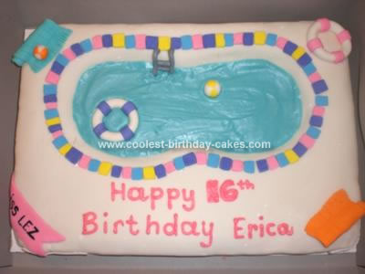 16th Birthday Cakes On Coolest Pool Party Cake 38