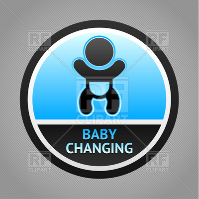 Baby Changing Room   Doorplate Sign Download Royalty Free Vector