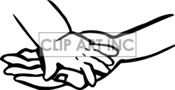 Black And White Adult Holding A Childs Hand