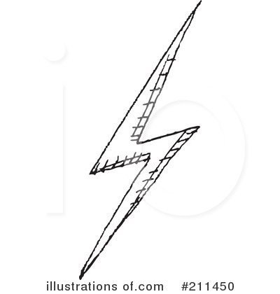 Black Thunderbolt Clipart Royalty Free Rf Lightning Clipart    