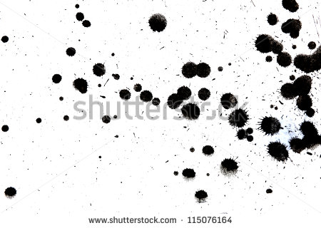 Drop Ink Splatter  Gloss Brush Paint Spot Grunge Blot Art Blob