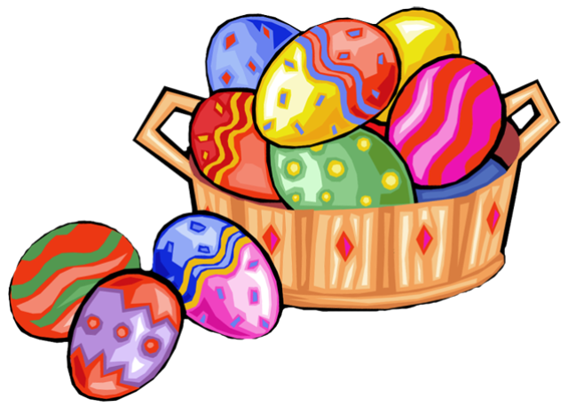 Free Clip Art Of A Basket Full Of Easter Eggs   Dixie Allan