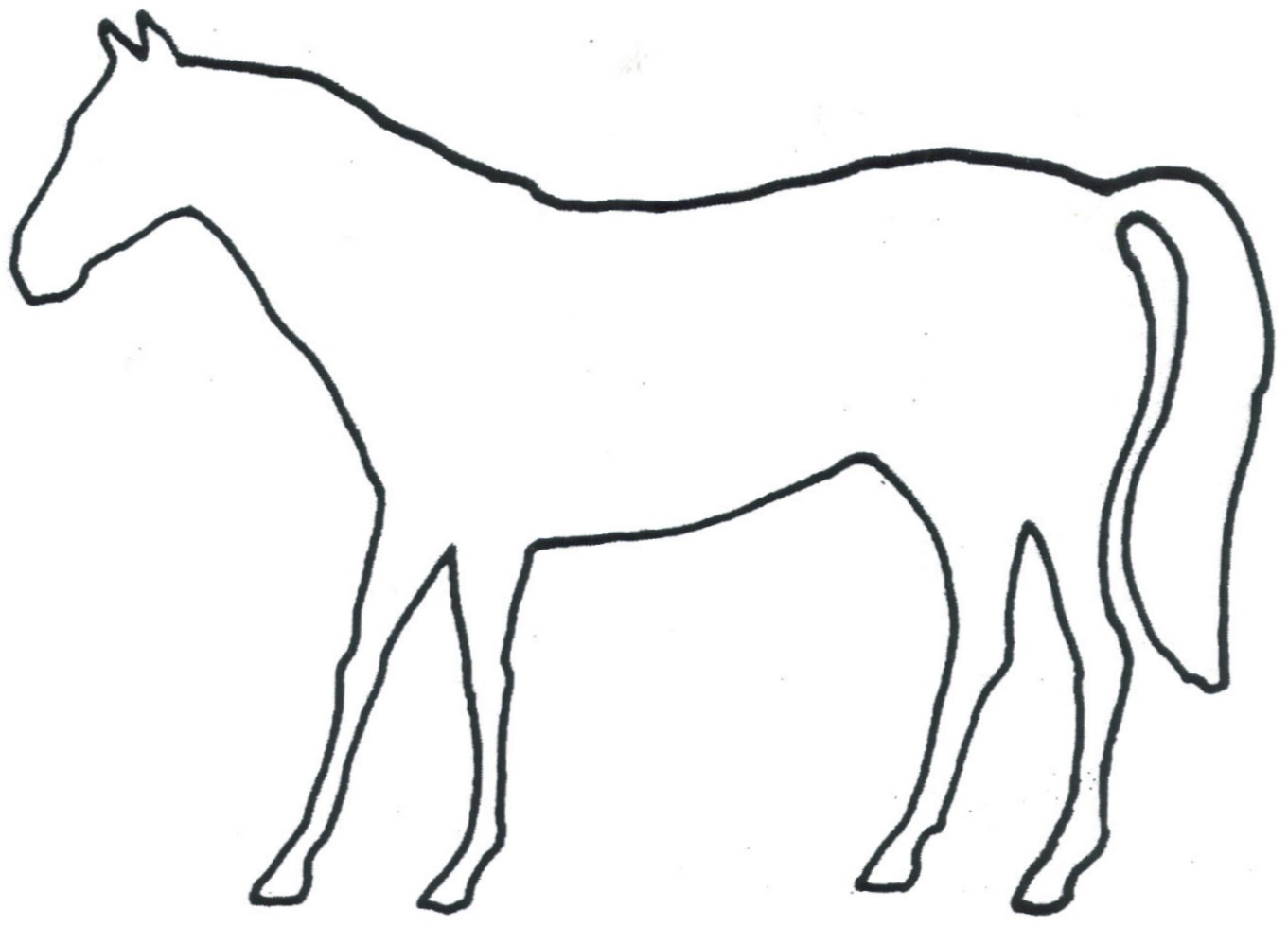 Horse Outline Clip Art   Clipart Best