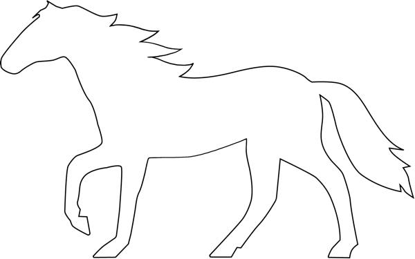 Horse Outline   Clipart Best