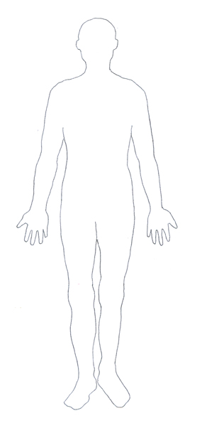 Human Body Diagram   Medical Clipart