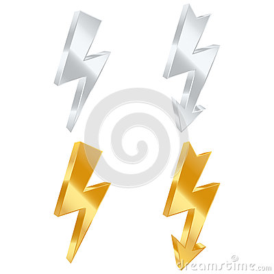 Lightning Bolt Icons  Royalty Free Stock Images   Image  33816289